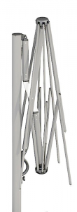 Зонт профессиональный Scolaro Astro Titanium алюминий, акрил титан, серый Фото 7