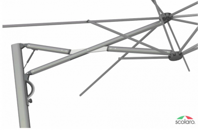 Зонт профессиональный Scolaro Astro Titanium алюминий, акрил титан, серый Фото 8