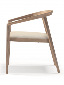 Кресло деревянное с обивкой Grattoni Java тик, батилин тик, бежевый Фото 2