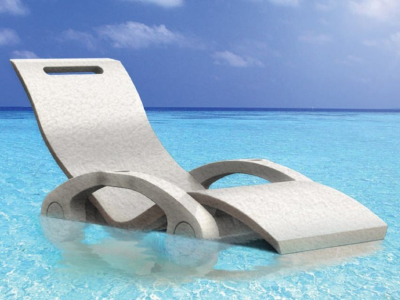 Шезлонг-лежак пластиковый плавающий Arkema Serendipity Chaise Floating S130 полиэтилен высокой плотности Фото 1