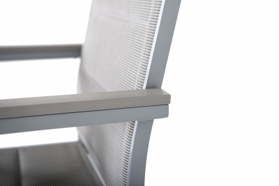 Кресло текстиленовое 4SIS Овьедо алюминий, текстилен серый Фото 5