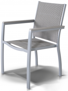 Кресло текстиленовое 4SIS Овьедо алюминий, текстилен серый Фото 1