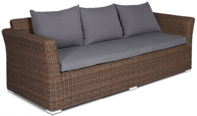 Комплект плетеной мебели 4SIS Капучино алюминий, искусственный ротанг, ткань коричневый Фото 4
