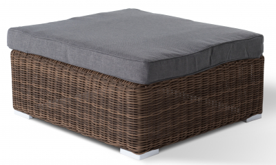Комплект плетеной мебели 4SIS Лунго Лаунж алюминий, искусственный ротанг, ткань коричневый Фото 6