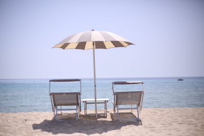 Зонт пляжный профессиональный Crema Pegaso алюминий, акрил Фото 9