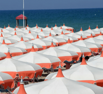 Зонт пляжный профессиональный Crema Pagoda алюминий, акрил Фото 15