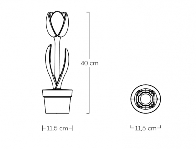 Светильник пластиковый Myyour Tulip S IN полиэтилен белый прозрачный Фото 2