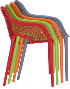 Кресло пластиковое Siesta Contract Air XL стеклопластик оранжевый Фото 10