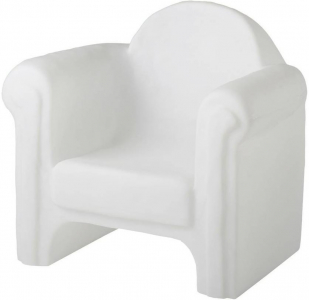 Кресло пластиковое светящееся SLIDE Easy Chair Lighting полиэтилен белый Фото 5