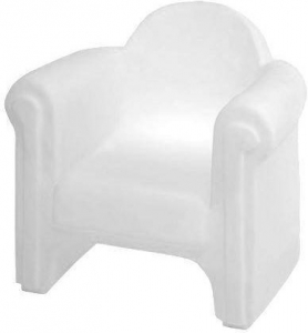 Кресло пластиковое светящееся SLIDE Easy Chair Lighting полиэтилен белый Фото 4