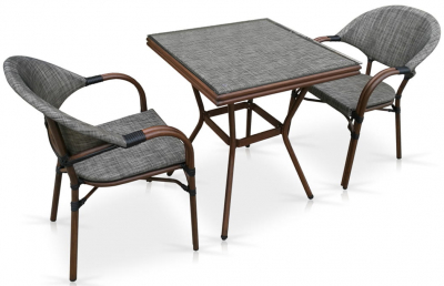 Комплект мебели Afina T130/C029-TX 70x70 2Pcs текстилен серо-бежевый Фото 1
