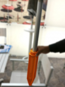 Крепление для установки зонта в грунт Magnani Agojet пластик оранжевый Фото 3