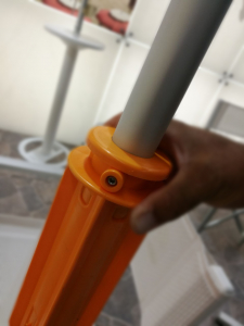 Крепление для установки зонта в грунт Magnani Agojet пластик оранжевый Фото 4
