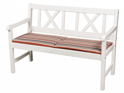 Скамейка деревянная двухместная Azzura Onsala сосна белый Фото 3