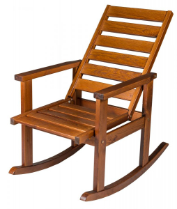 Кресло-качалка деревянное Azzura Regina сосна капучино Фото 2