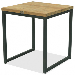 Столик деревянный для лежака Skyline Design Nautic алюминий, тик черный, натуральный Фото 1