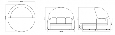Лаунж-диван плетеный Skyline Design Dynasty алюминий, искусственный ротанг, sunbrella серый, бежевый Фото 5