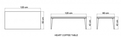 Столик плетеный со стеклом журнальный Skyline Design Heart алюминий, искусственный ротанг, закаленное стекло бежевый Фото 4