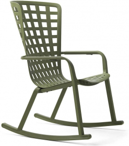 Кресло-качалка пластиковое Nardi Folio стеклопластик агава Фото 1