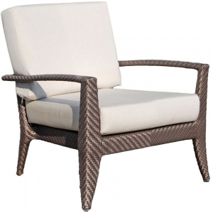 Кресло плетеное с подушками Skyline Design Madison алюминий, искусственный ротанг, sunbrella мокка, бежевый Фото 1