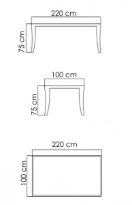 Стол плетеный со стеклом обеденный Skyline Design Madison алюминий, искусственный ротанг, закаленное стекло бронзовый Фото 3