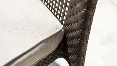 Стул плетеный с подушкой Skyline Design Madison алюминий, искусственный ротанг, sunbrella бронзовый, бежевый Фото 7