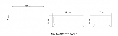 Столик плетеный со стеклом журнальный Skyline Design Malta алюминий, искусственный ротанг, закаленное стекло белый Фото 4