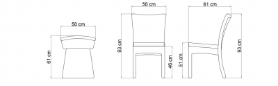 Стул плетеный с подушкой Skyline Design Ria алюминий, искусственный ротанг, sunbrella мокка, бежевый Фото 5