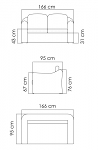 Диван плетеный двухместный с подушками Skyline Design Calderan алюминий, искусственный ротанг, sunbrella белый, бежевый Фото 4