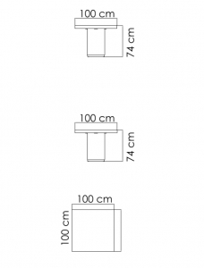 Стол плетеный со стеклом Skyline Design Pacific алюминий, искусственный ротанг, закаленное стекло арабика Фото 3