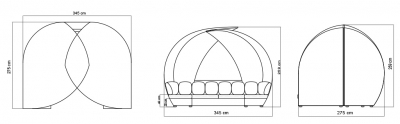 Лаунж-диван плетеный Skyline Design Spartan алюминий, искусственный ротанг, sunbrella белый, бежевый Фото 5