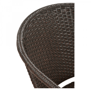 Комплект плетеной мебели Afina T282ANS/Y137C-W53 Brown 4Pcs искусственный ротанг, сталь коричневый Фото 5