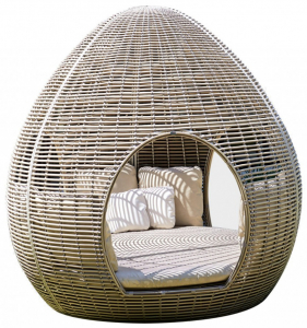 Лаунж-диван плетеный с подушками Skyline Design Belen алюминий, искусственный ротанг, sunbrella серый, бежевый Фото 1