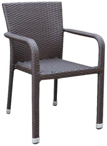 Кресло плетеное Afina A2001B-AD69 Brown искусственный ротанг, сталь коричневый Фото 1