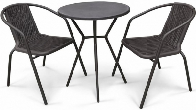 Комплект плетеной мебели Afina Асоль-5 искусственный ротанг, сталь, пластик темно-коричневый Фото 1