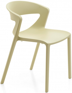 Стул пластиковый Kastel Kicca One стеклопластик желтый Фото 1