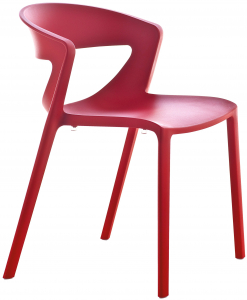 Стул пластиковый Kastel Kicca One стеклопластик красный Фото 1