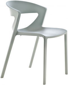 Стул пластиковый Kastel Kicca One стеклопластик серый Фото 1