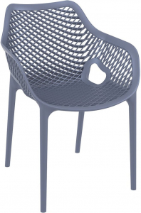 Кресло пластиковое Siesta Contract Air XL стеклопластик темно-серый Фото 1