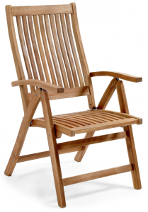 Кресло-шезлонг деревянное складное BraFab Everton акация натуральный Фото 1