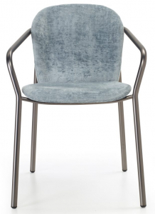Кресло с обивкой Scab Design Finn сталь, ткань Фото 1