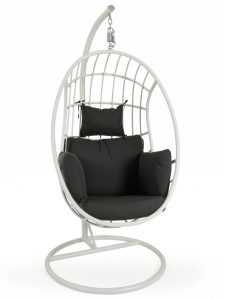 Кресло подвесное BraFab Palo сталь, алюминий, ткань белый Фото 2