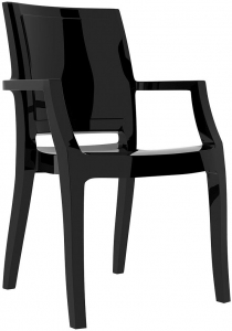 Кресло пластиковое Siesta Contract Arthur технополимер PA6 нейлон черный Фото 1