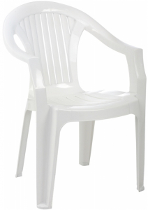 Кресло пластиковое Siesta Garden Lola пластик белый Фото 1