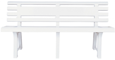 Скамья пластиковая Siesta Garden Flora Bench пластик белый Фото 1