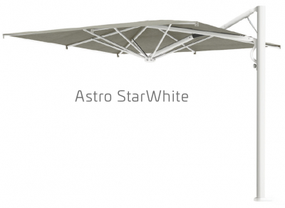 Зонт профессиональный Scolaro Astro Starwhite алюминий, акрил белый, серо-коричневый Фото 9