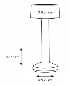 Светильник металлический настольный Imagilights Moments Cylinder Opal алюминий белый Фото 2