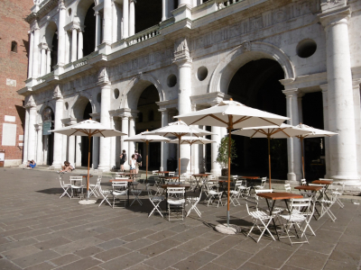 Зонт профессиональный Ø3.5 м Scolaro Palladio Standard дерево ироко, акрил натуральный, слоновая кость Фото 11