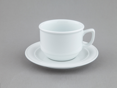 Кофейная пара для латте и горячего шоколада Ancap Belem фарфор белый Фото 1