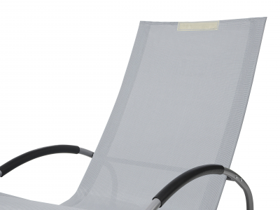 Кресло-качалка Antar Vuitton алюминий, текстилен бежевый Фото 6